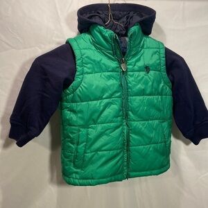 U.S. Polo Assn Toddler Puffer vest Jacket size 2T